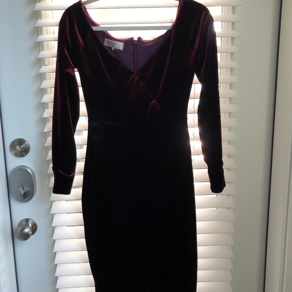 Burgundy Velvet dress